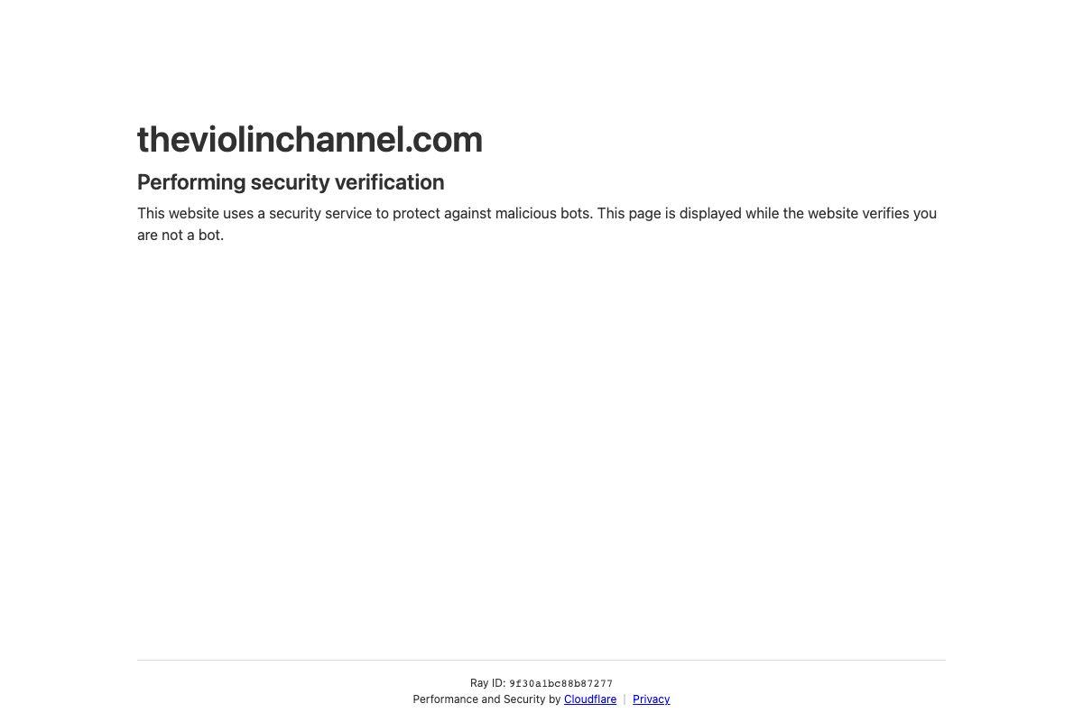 The Violin Channel Digital Platform